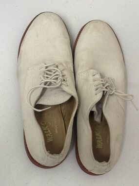 Walk-Over Men’s Cream Suede Derby Shoes